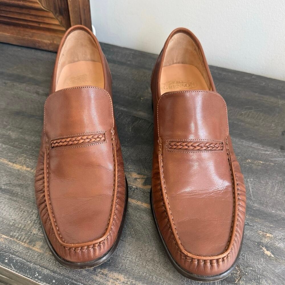 Vintage Grenson Men’s Leather True Moccasin Loafers Brown Size 10.5-11